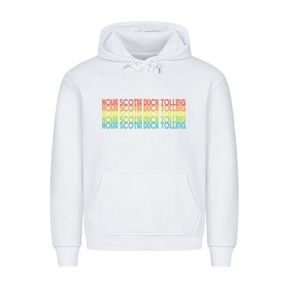 Premium Hoodie "Nova Scotia - RETRO" Weiß – hunde-shirt.de