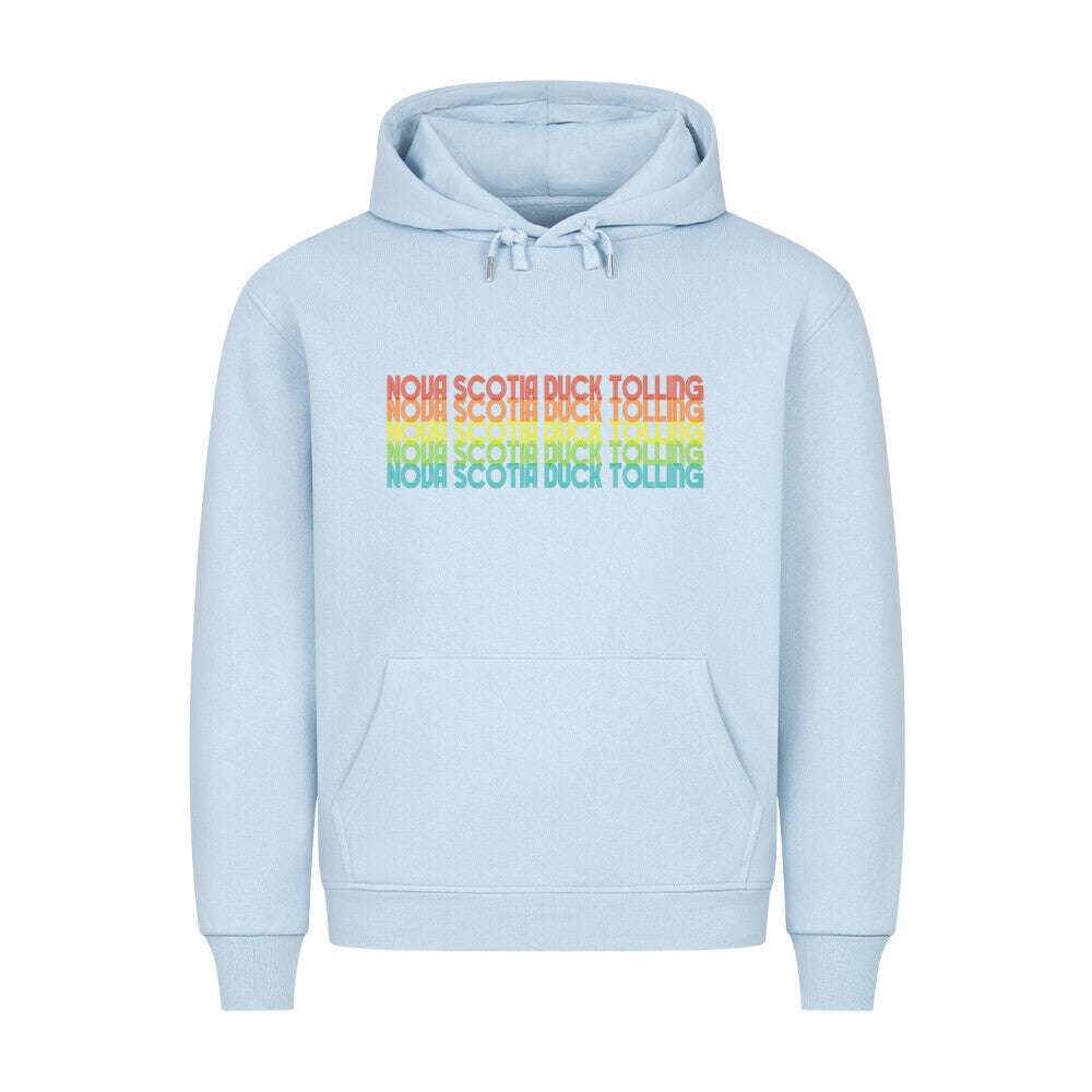Premium Hoodie "Nova Scotia - RETRO" Babyblau – hunde-shirt.de