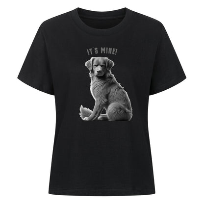 Premium Damen-Shirt "Nova Scotia - It´s mine!" Schwarz – hunde-shirt.de