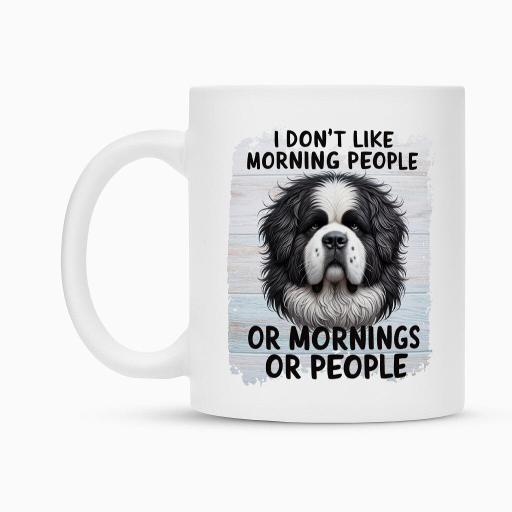 Tasse "Landseer - Morning People" – hunde-shirt.de