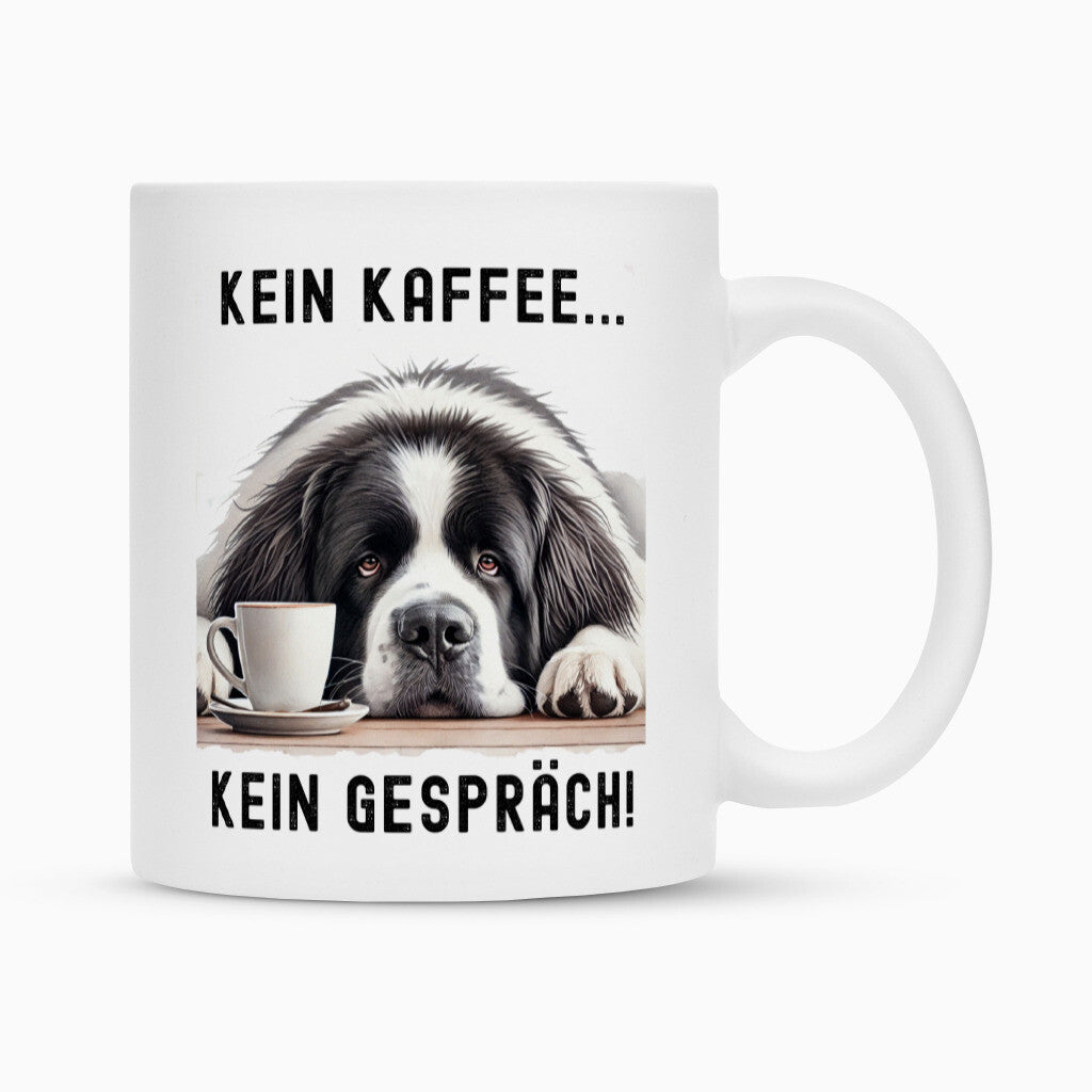 Tasse "Landseer - Kein Kaffee..." Weiß – hunde-shirt.de