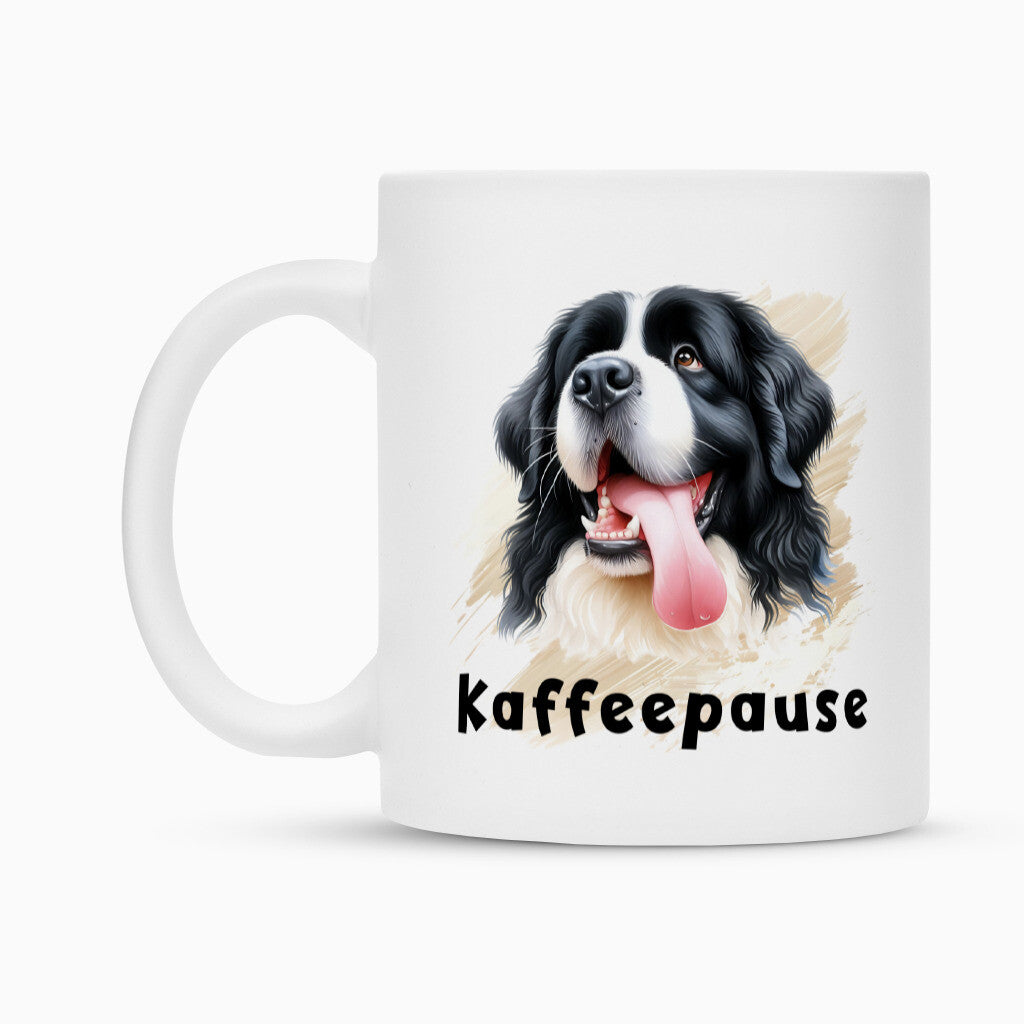 Tasse "Landseer - Kaffeepause" – hunde-shirt.de