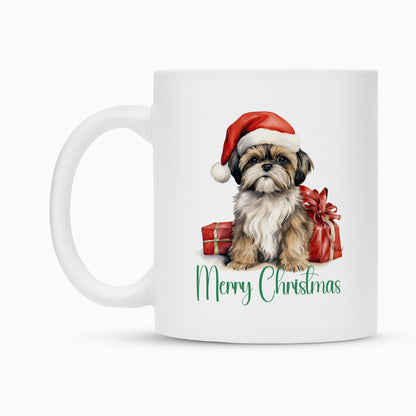 Tasse "Lhasa Apso - Merry Christmas" – hunde-shirt.de