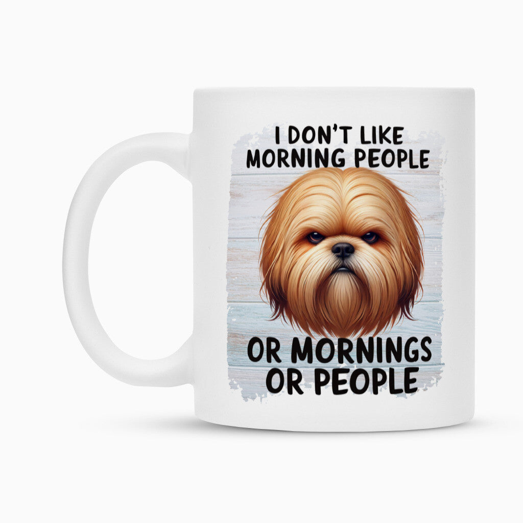 Tasse "Lhasa Apso - Morning People" – hunde-shirt.de