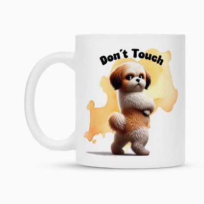 Tasse "Lhasa Apso - Don´t touch" – hunde-shirt.de