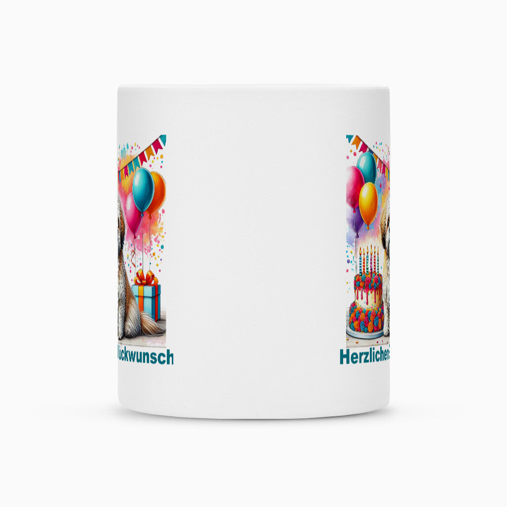 Tasse "Lhasa Apso - Glückwunsch" – hunde-shirt.de