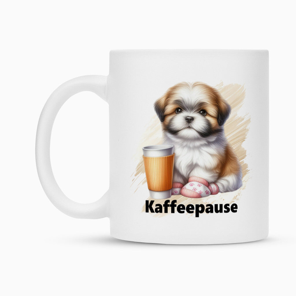 Tasse "Lhasa Apso - Kaffeepause" – hunde-shirt.de