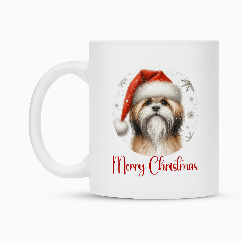 Tasse "Lhasa Apso - Merry Christmas" – hunde-shirt.de