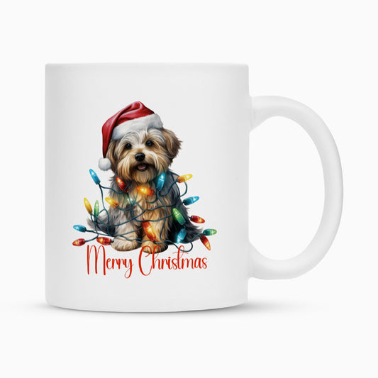 Tasse "Löwchen - Funny Christmas" Weiß – hunde-shirt.de