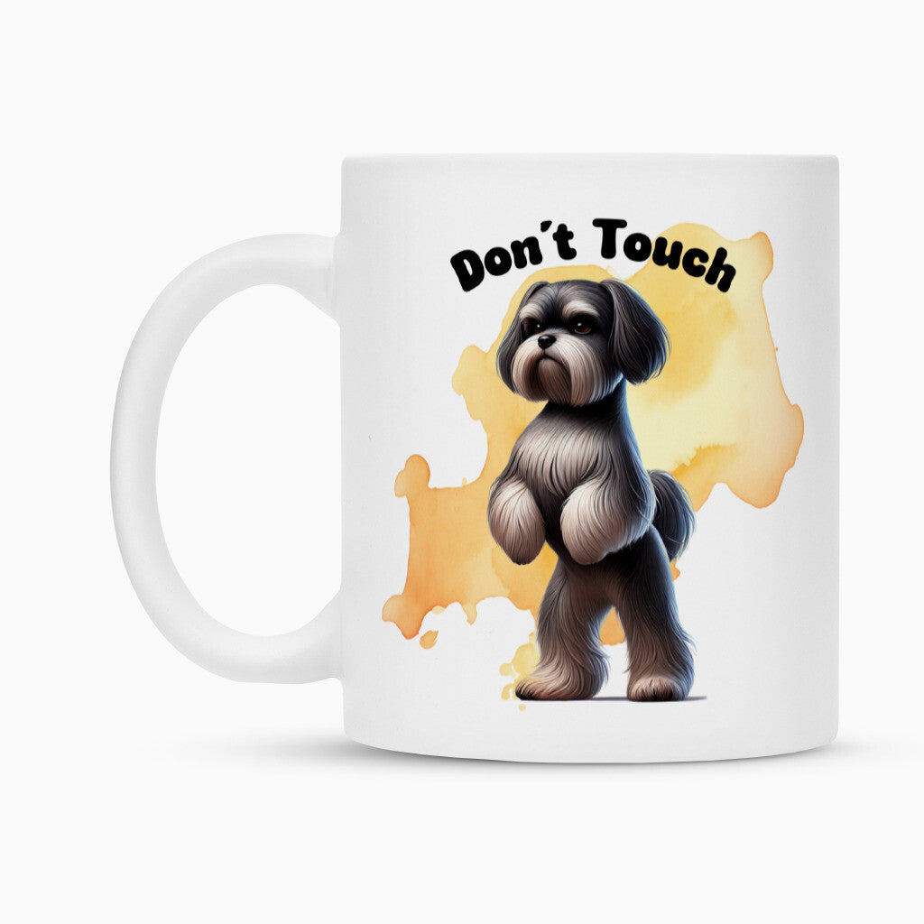 Tasse "Löwchen - Don´t touch II" – hunde-shirt.de