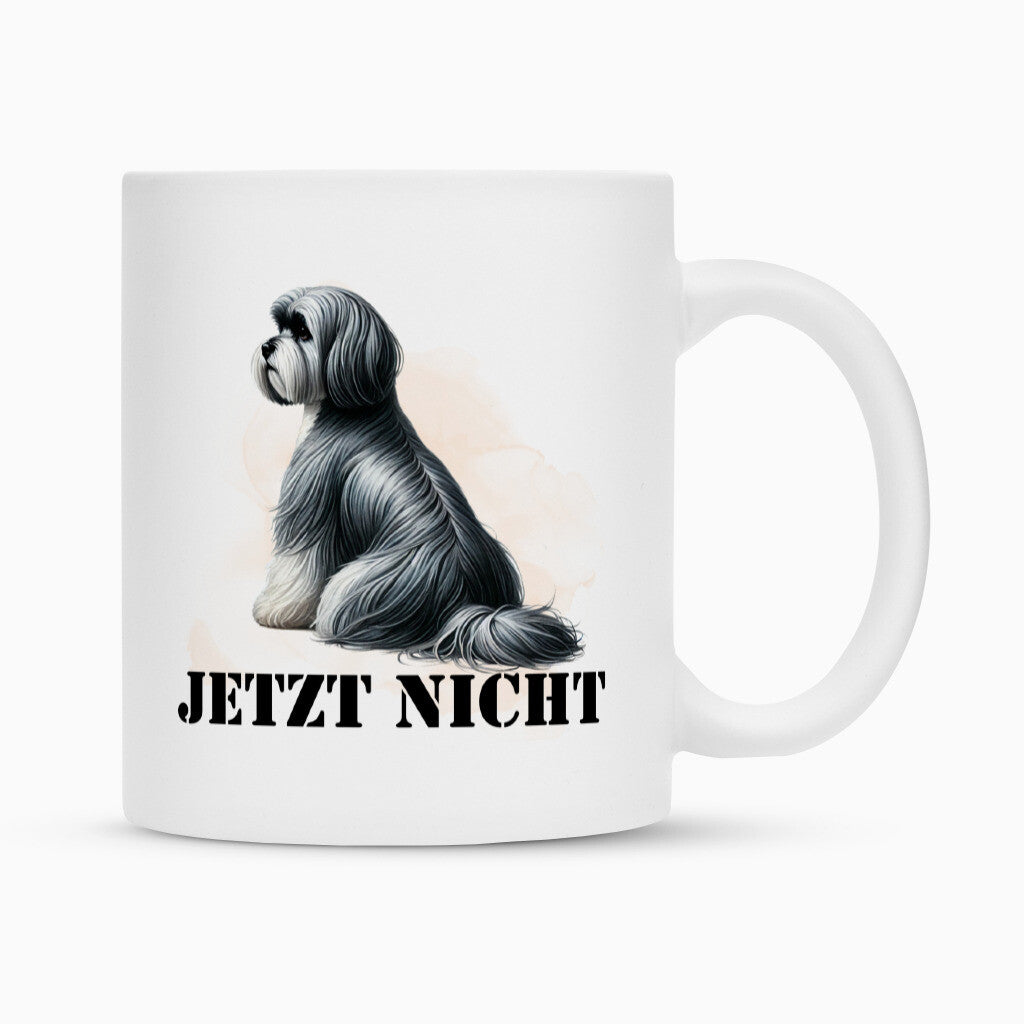 Tasse "Löwchen - JETZT NICHT III" Weiß – hunde-shirt.de