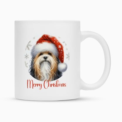 Tasse "Löwchen - Merry Christmas" Weiß – hunde-shirt.de
