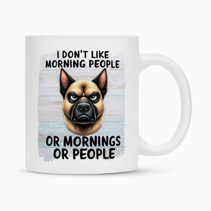 Tasse "Malinois - Morning People" Weiß – hunde-shirt.de