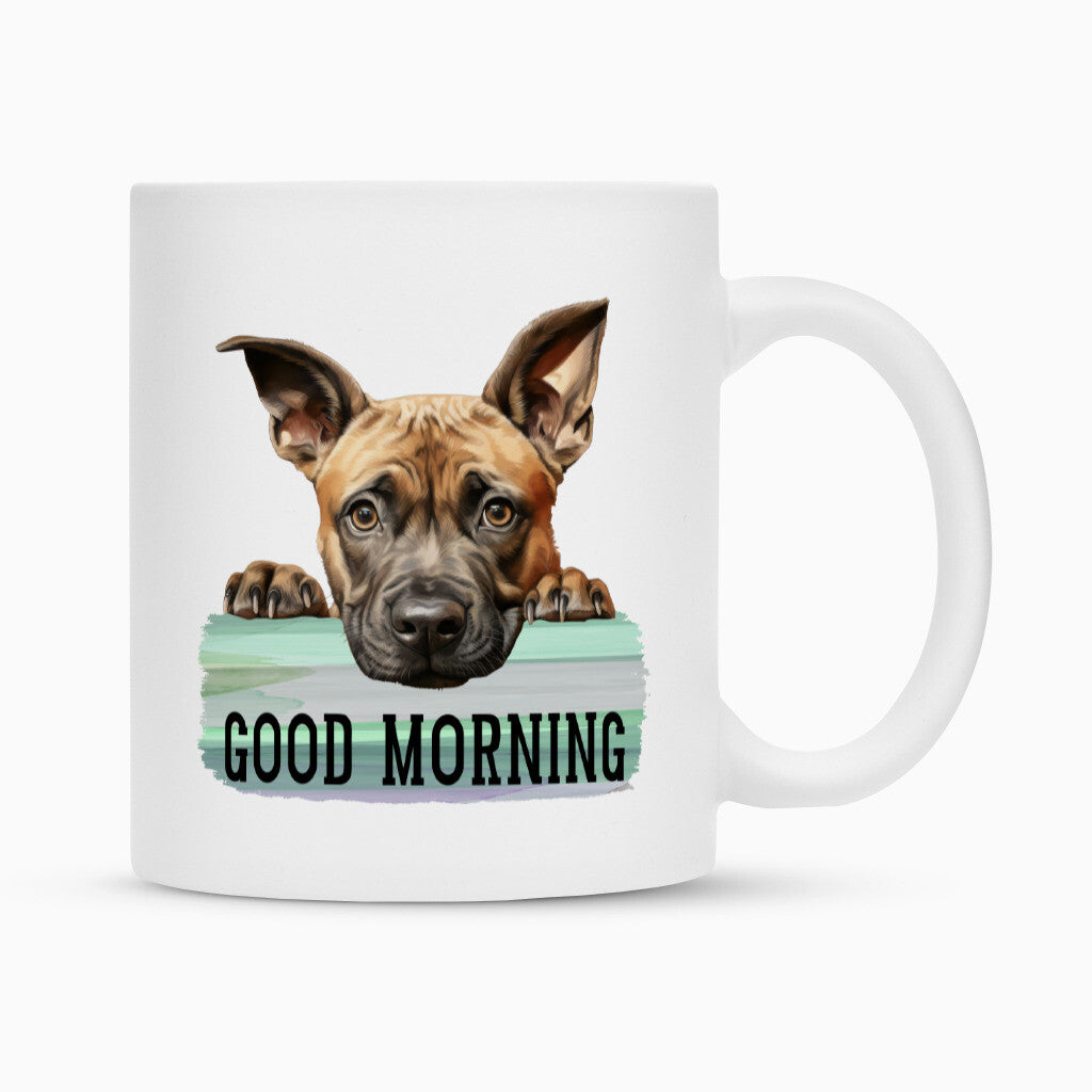 Tasse "Malinois - Puppy Good Morning" Weiß – hunde-shirt.de