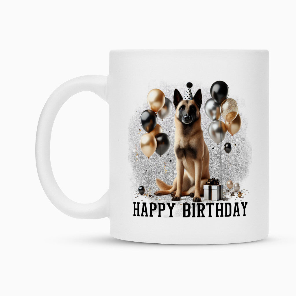 Tasse "Malinois - Happy Birthday II" – hunde-shirt.de