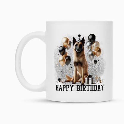 Tasse "Malinois - Happy Birthday II" – hunde-shirt.de