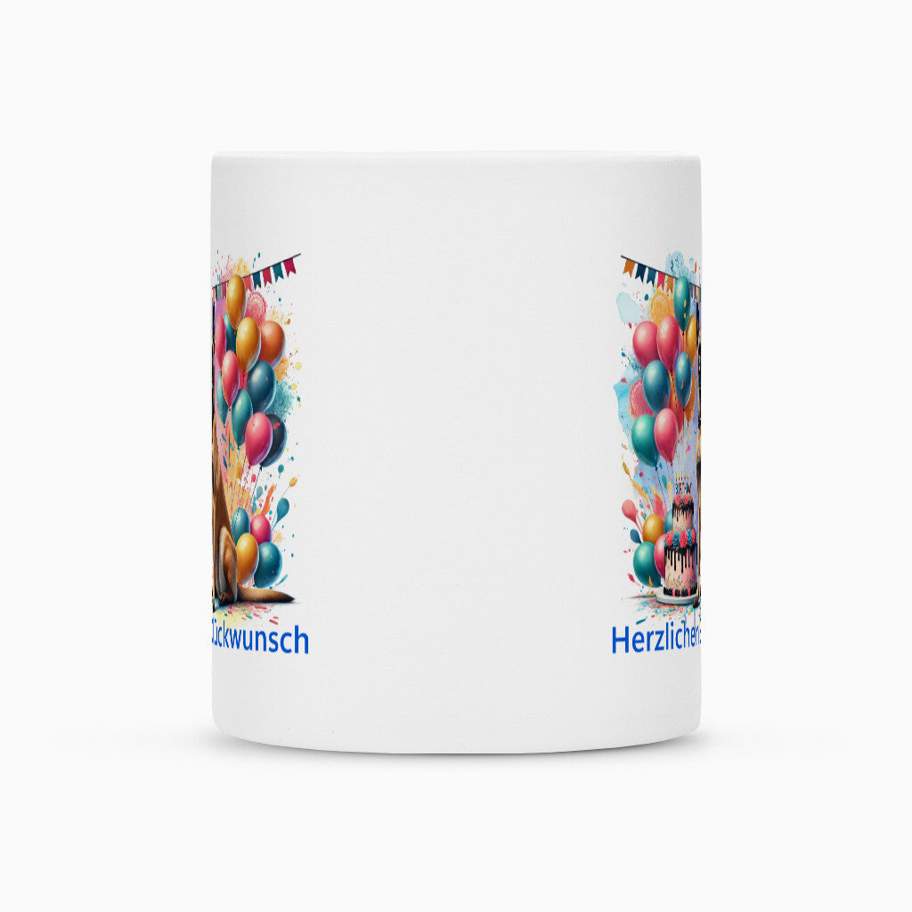 Tasse "Malinois - Glückwunsch" – hunde-shirt.de