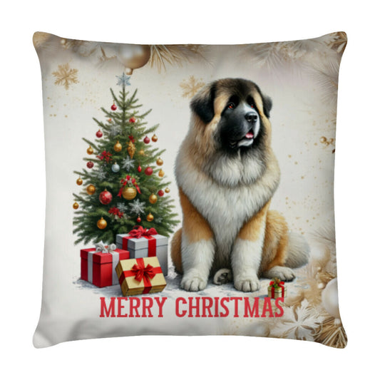 Kissen "Owtscharka - Merry Christmas" Weiß – hunde-shirt.de