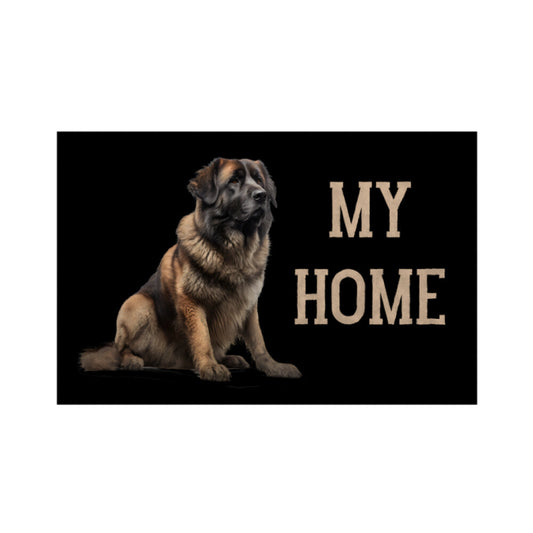 Fußmatte "Owtscharka - My Home II" Weiß – hunde-shirt.de