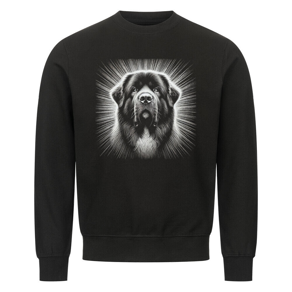 Premium Sweatshirt "Owtscharka - Shine" Schwarz – hunde-shirt.de