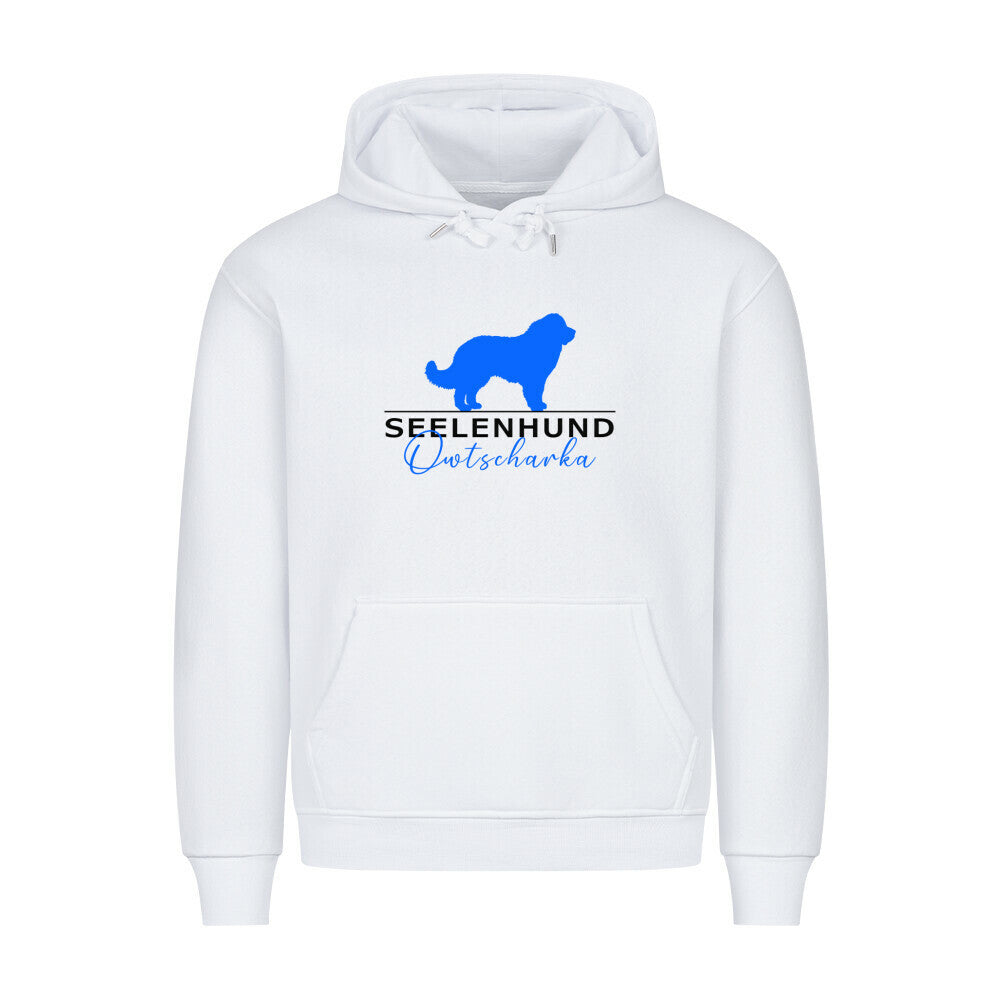 Premium Hoodie "Owtscharka - Seelenhund" Weiß – hunde-shirt.de