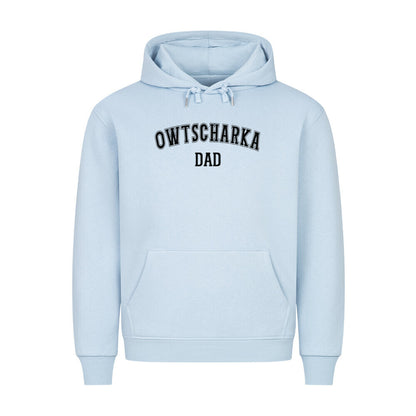 Premium Hoodie "Owtscharka - DAD" Babyblau – hunde-shirt.de