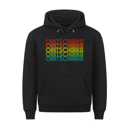 Premium Hoodie "Owtscharka - RETRO" Schwarz – hunde-shirt.de