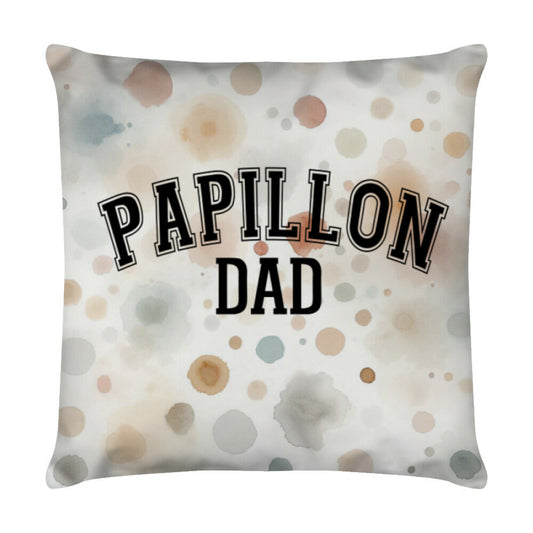 Kissen "Papillon - DAD" Weiß – hunde-shirt.de