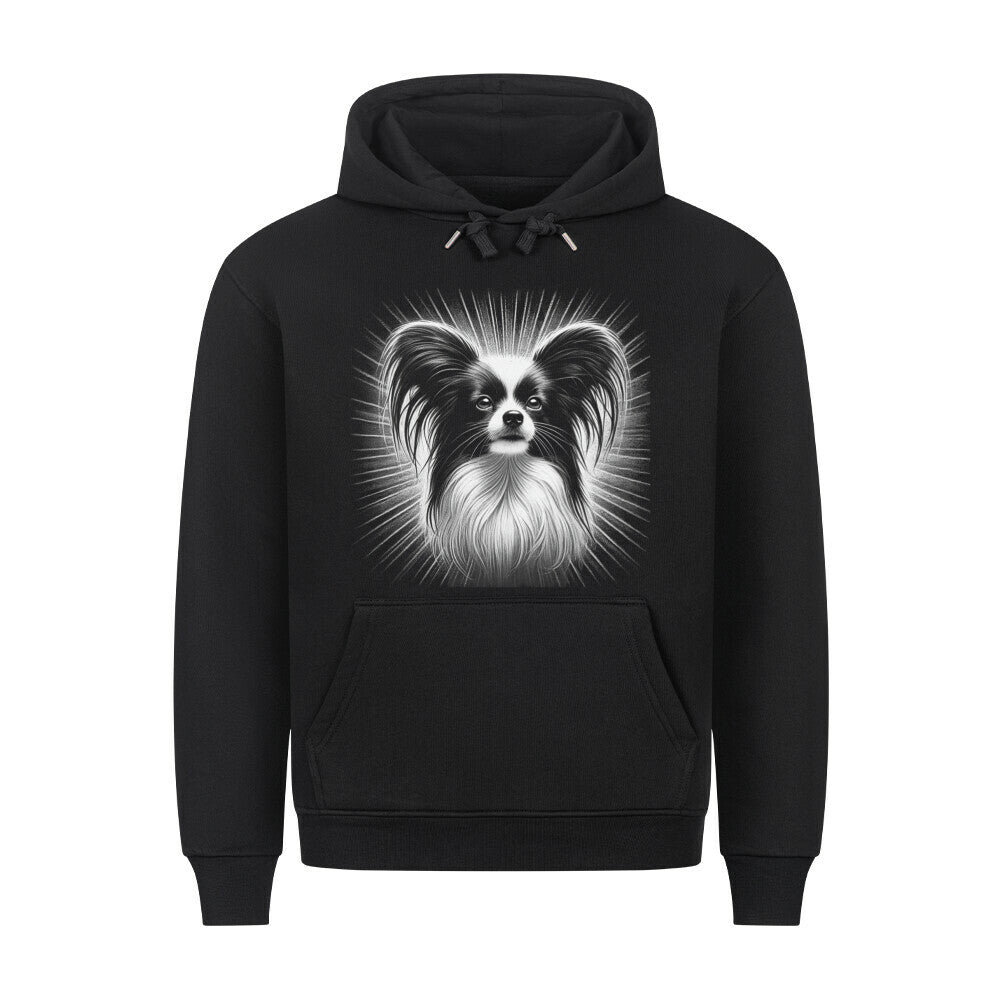 Premium Hoodie "Papillon - Shine" Schwarz – hunde-shirt.de