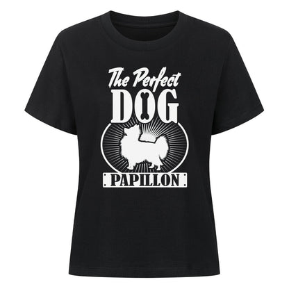 Premium Damen-Shirt "Papillon - Perfect" Schwarz – hunde-shirt.de