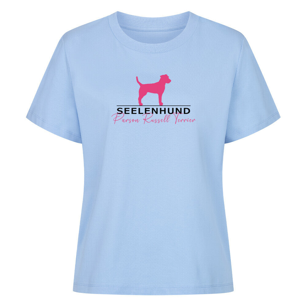 Premium Damen-Shirt "Parson Russell - Seelenhund" Sky Blue – hunde-shirt.de