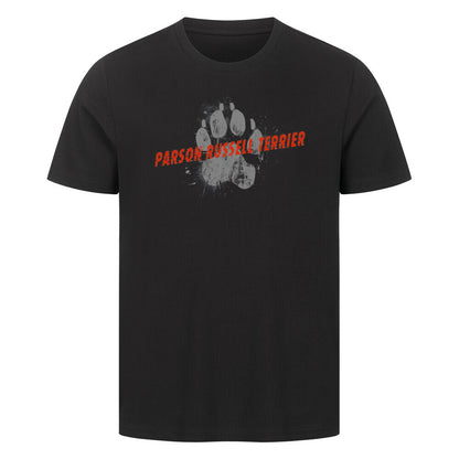 Premium T-Shirt "Parson Russell - PAW" Schwarz – hunde-shirt.de