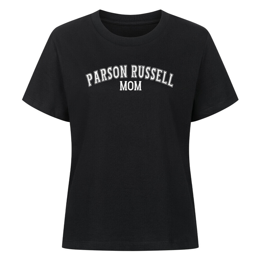 Premium Damen-Shirt "Parson Russell - MOM" Schwarz – hunde-shirt.de