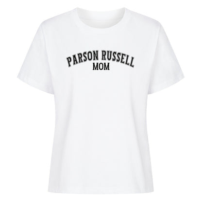 Premium Damen-Shirt "Parson Russell - MOM" Weiß – hunde-shirt.de