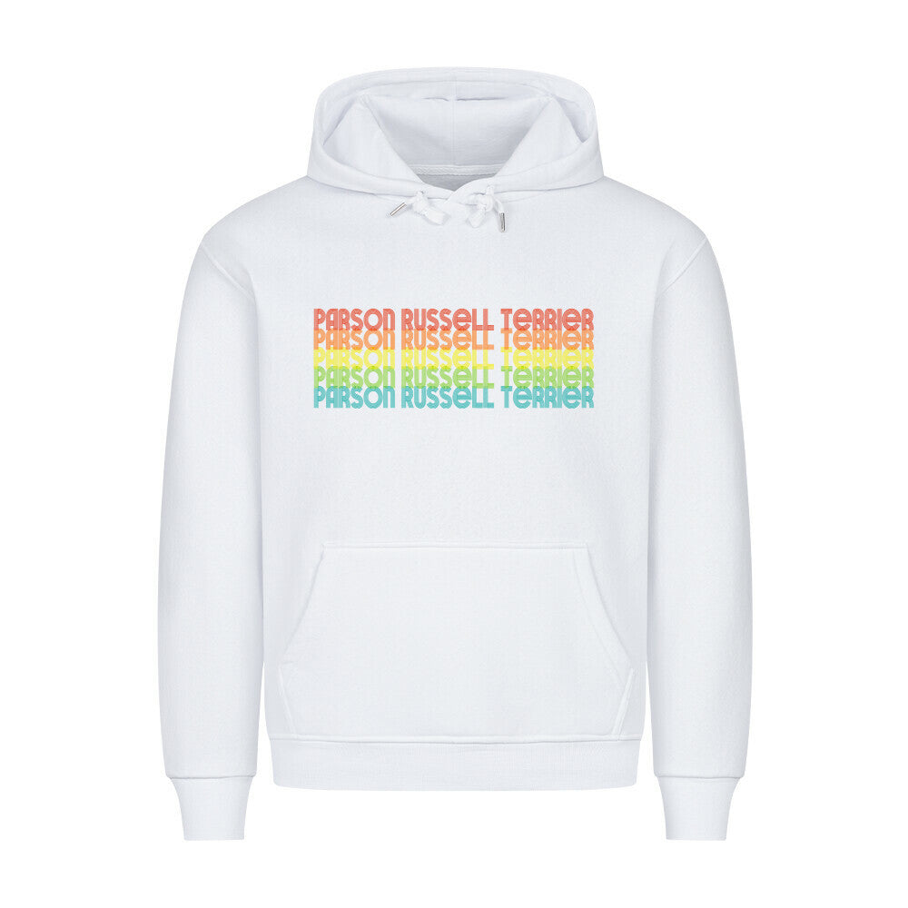 Premium Hoodie "Parson Russell - RETRO" Weiß – hunde-shirt.de