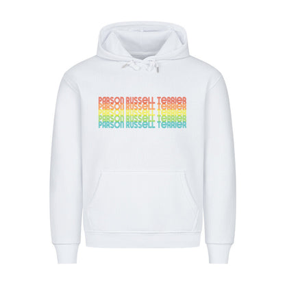 Premium Hoodie "Parson Russell - RETRO" Weiß – hunde-shirt.de