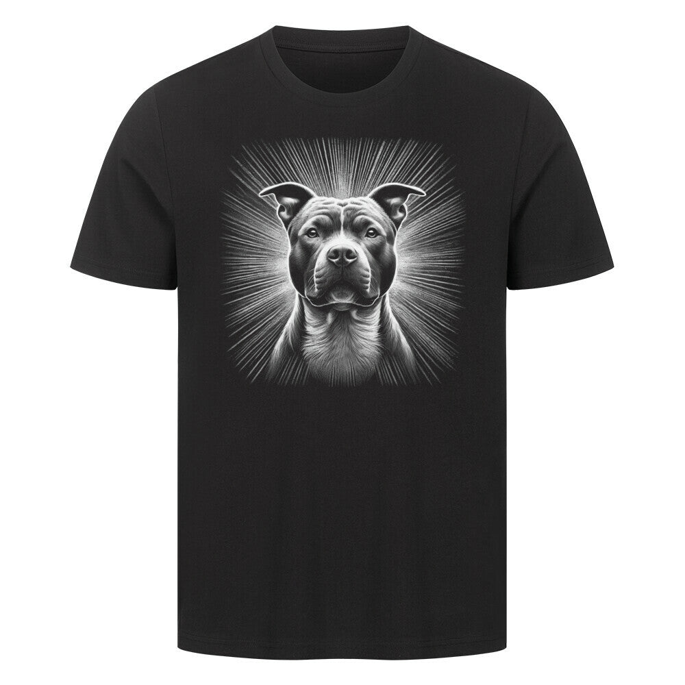 Premium T-Shirt "Pit Bull - Shine" Schwarz – hunde-shirt.de