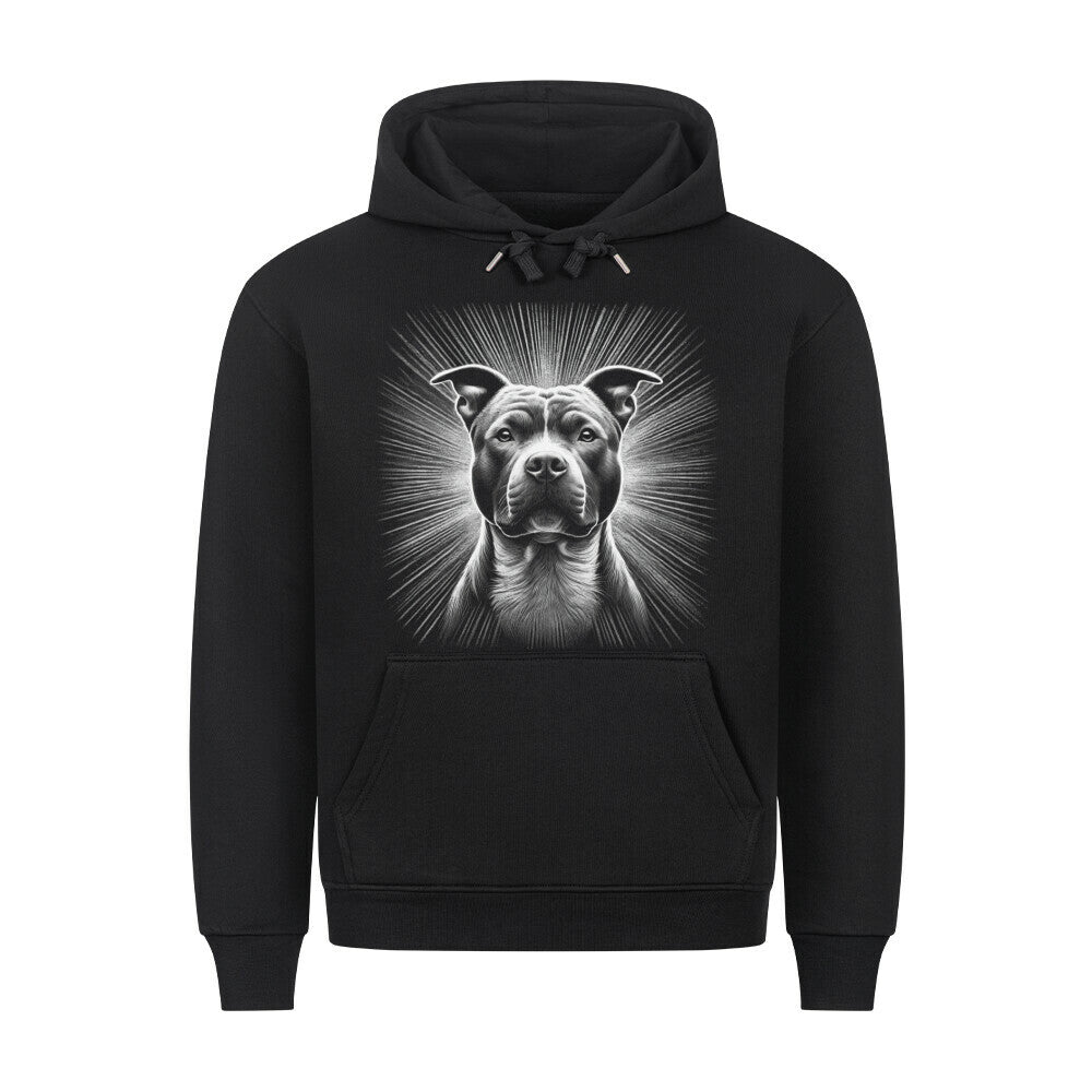Premium Hoodie "Pit Bull - Shine" Schwarz – hunde-shirt.de