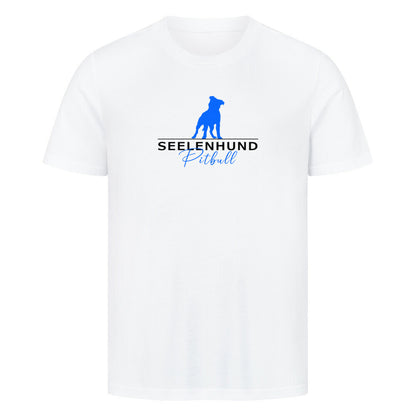 Premium T-Shirt "Pit Bull - Seelenhund" Weiß – hunde-shirt.de