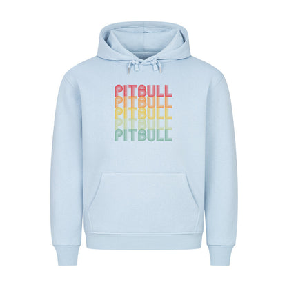 Premium Hoodie "Pit Bull - RETRO" Babyblau – hunde-shirt.de