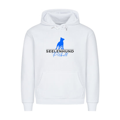 Premium Hoodie "Pit Bull - Seelenhund" Weiß – hunde-shirt.de
