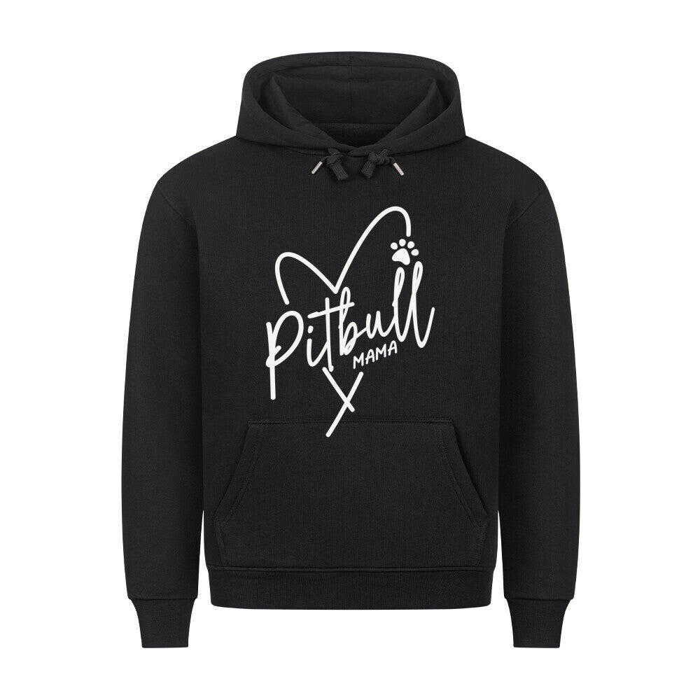 Premium Hoodie "Pit Bull - Mama" Schwarz – hunde-shirt.de