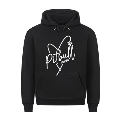 Premium Hoodie "Pit Bull - Mama" Schwarz – hunde-shirt.de