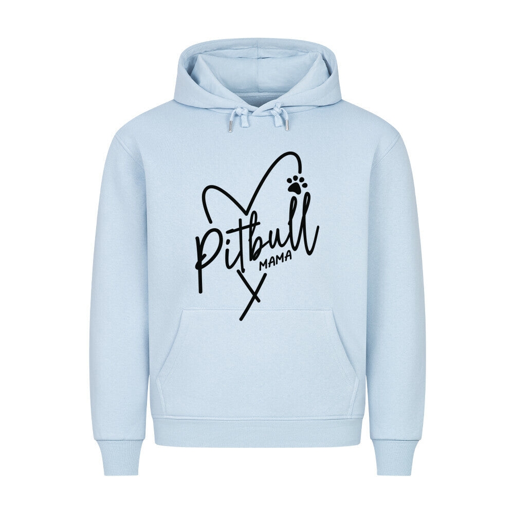 Premium Hoodie "Pit Bull - Mama" Babyblau – hunde-shirt.de