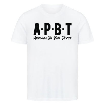 Premium T-Shirt "Pit Bull - APBT" Weiß – hunde-shirt.de