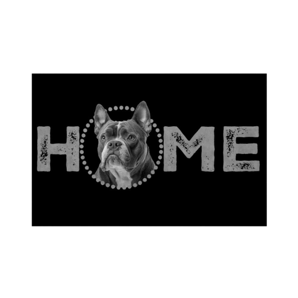 Fußmatte "Pocket Bully - HOME-Edition" Weiß – hunde-shirt.de