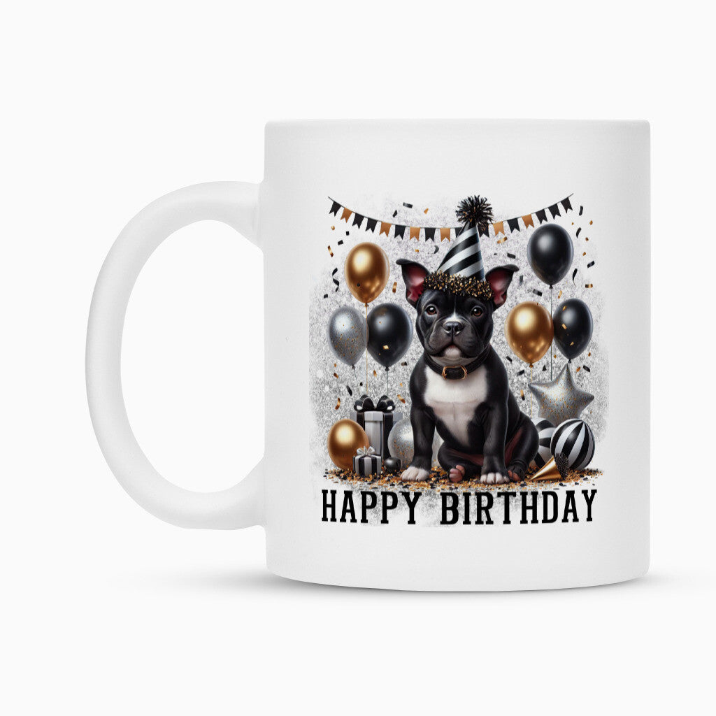 Tasse "Pocket Bully - Happy Birthday" – hunde-shirt.de
