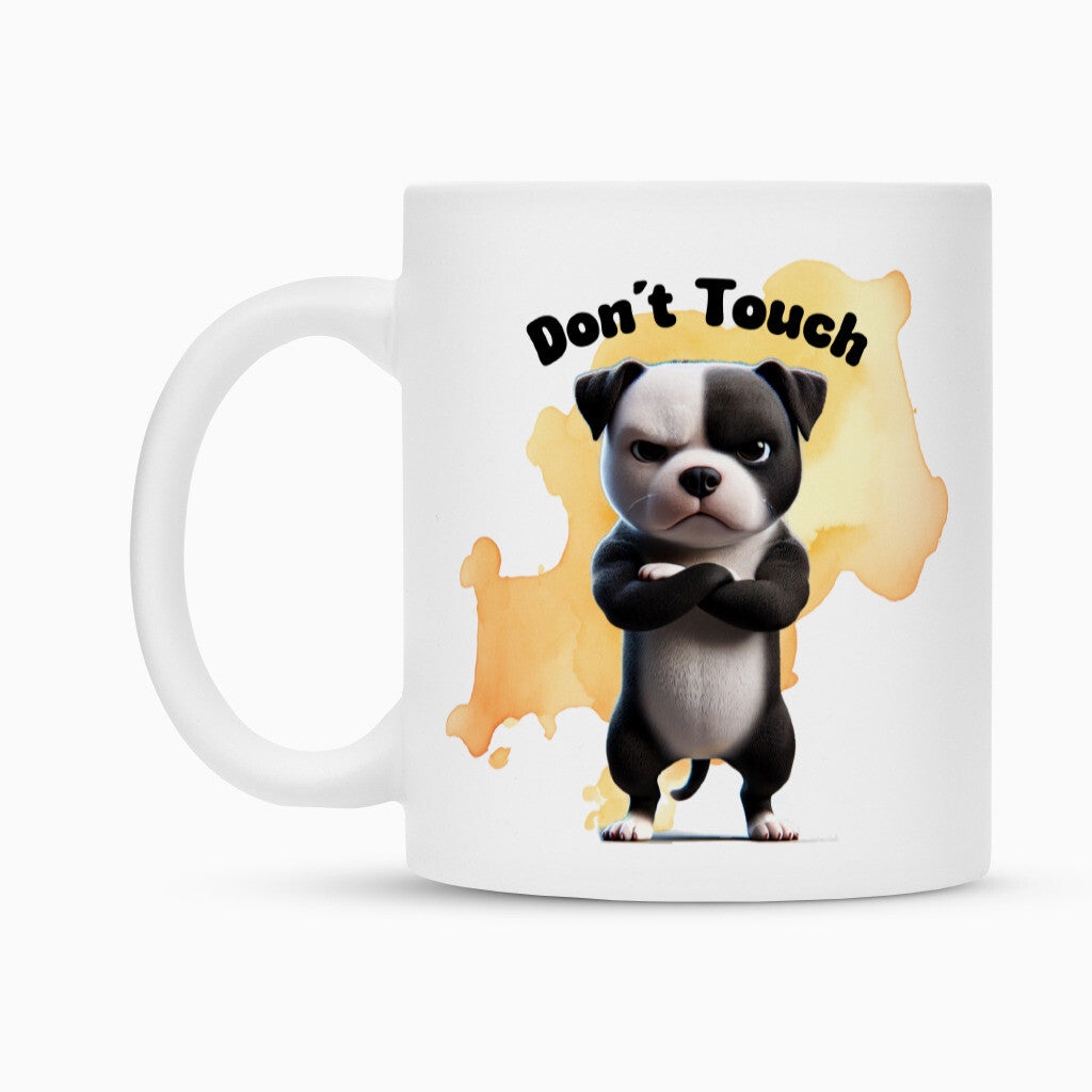 Tasse "Pocket Bully - Don´t touch II" – hunde-shirt.de