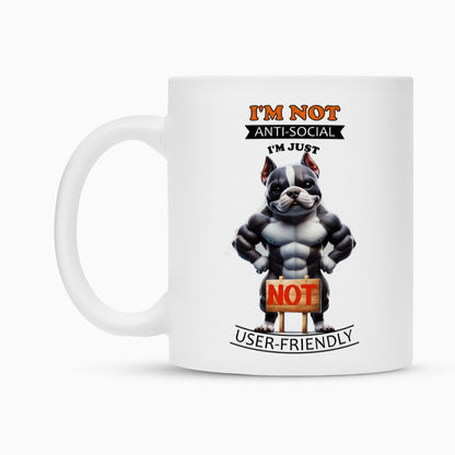 Tasse "Pocket Bully - Anti-Social II" – hunde-shirt.de