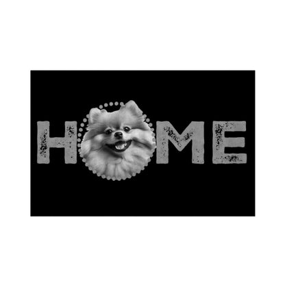 Fußmatte "Pomeranian - HOME-Edition III" Weiß – hunde-shirt.de